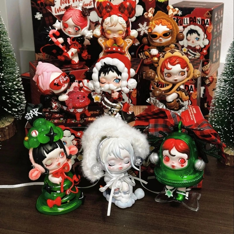 Skullpanda Time to Wish Series Jingle All the Way (Green) Open Box Sealed Bag