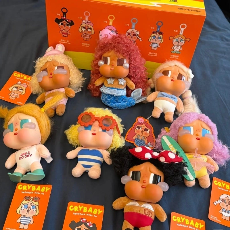 Crybaby Vacation Mode On - Vinyl Plush Charm MERBABY TEARS Open Box Sealed Bag