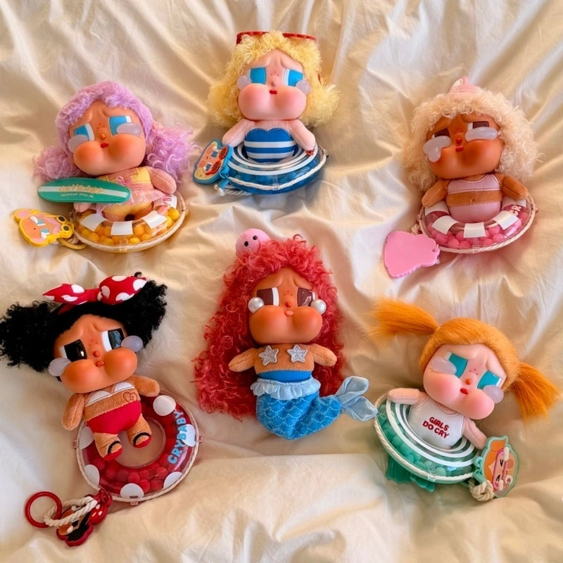 Crybaby Vacation Mode On - Vinyl Plush Charm MERBABY TEARS Open Box Sealed Bag