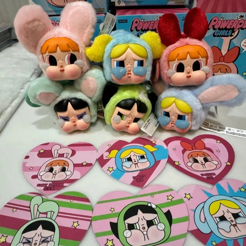 Crybaby The Powerpuff Girls - Vinyl Plush Charm BUNNY BLOSSOM Open Box Sealed Bag