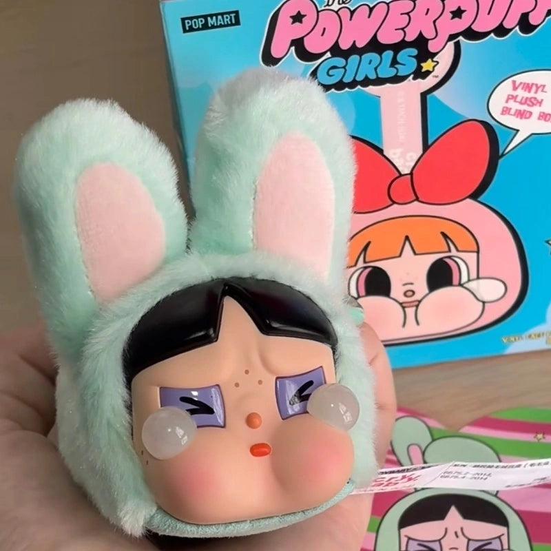 Crybaby The Powerpuff Girls Series Vinyl Plush Charm BUNNY BUTTERCUP Open Box Sealed Bag Main image