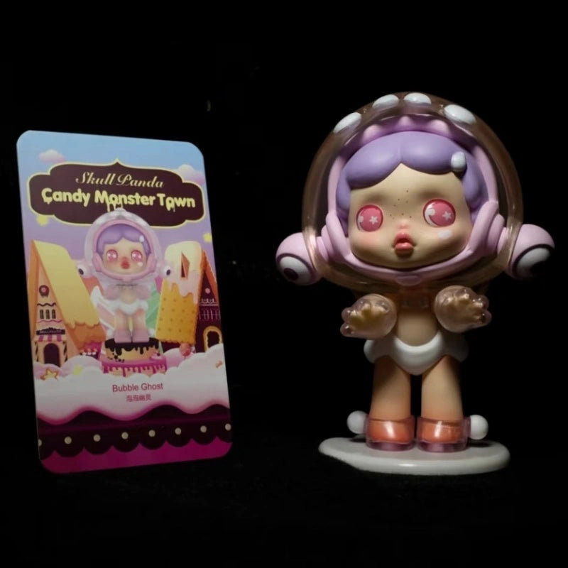 Skullpanda Candy Monster Town Series Bubble Ghost Open Box Sealed Bag