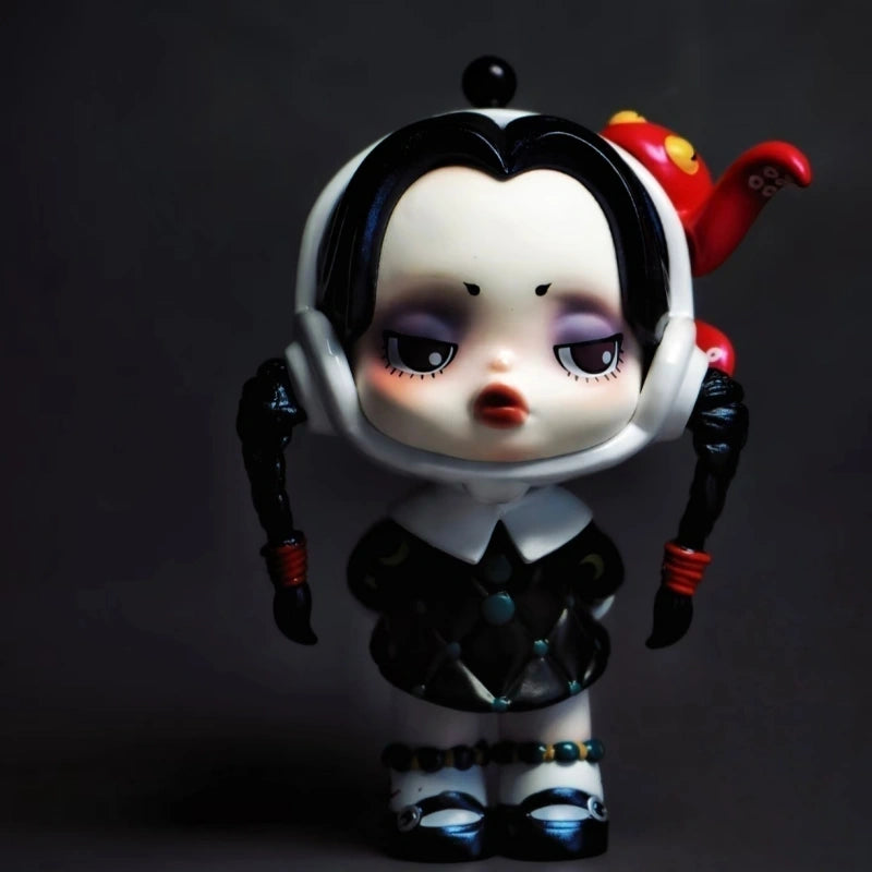 Skullpanda The Addams Family Series Quiet Wednesday Open Box Sealed Bag