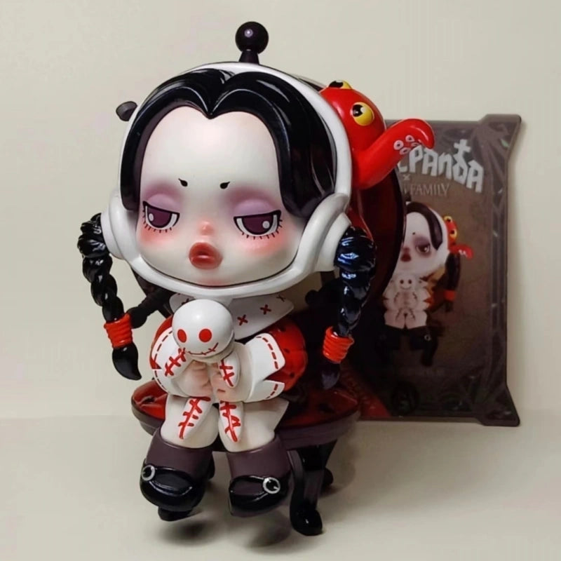 Skullpanda The Addams Family Series Deadpan Wednesday Open Box Sealed Bag