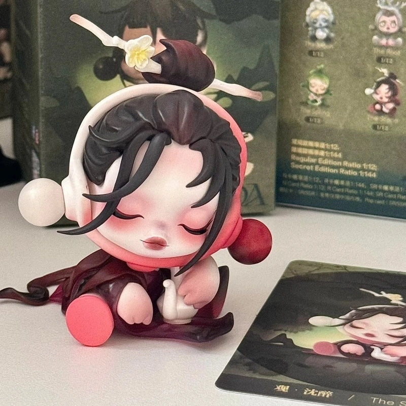 Skullpanda The Ink Plum Blossom Series Whole Set Open Box Sealed Bag